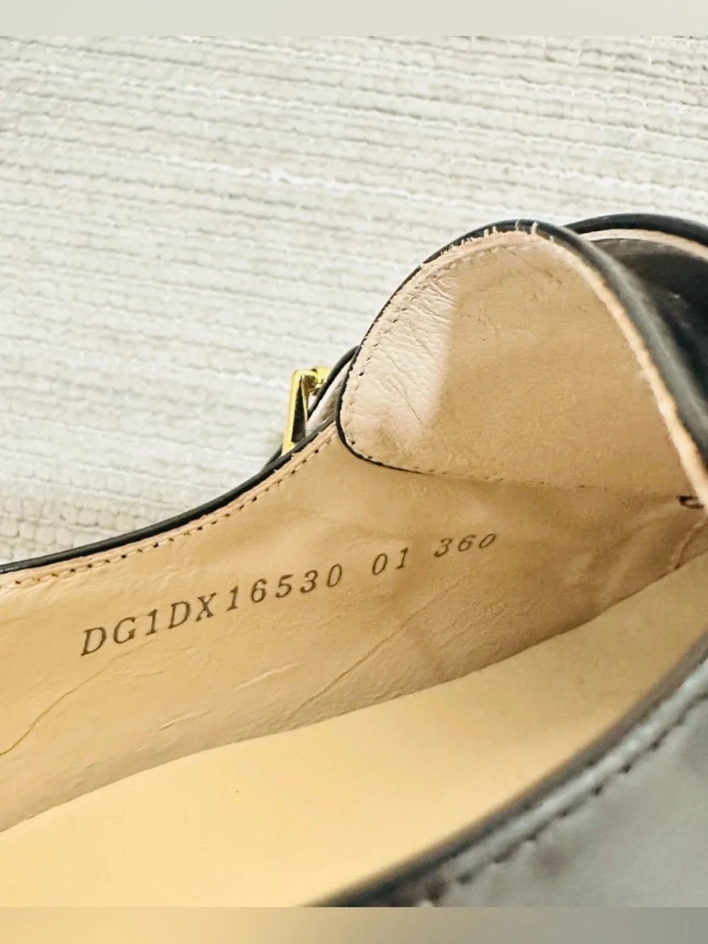 Suecomma Bonnie Black‎ Leather Double Monk Strap Flats Shoes - Size 6